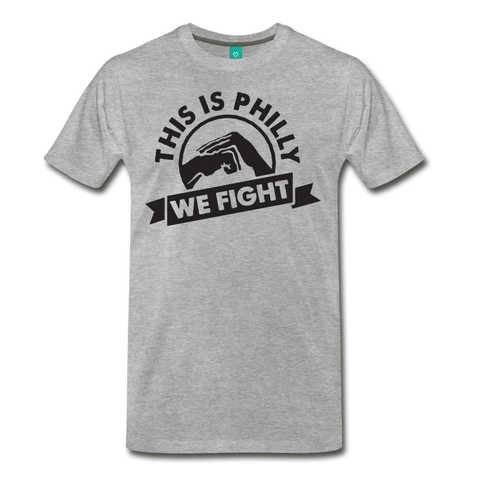 We Fight Men's T-Shirt - heather gray